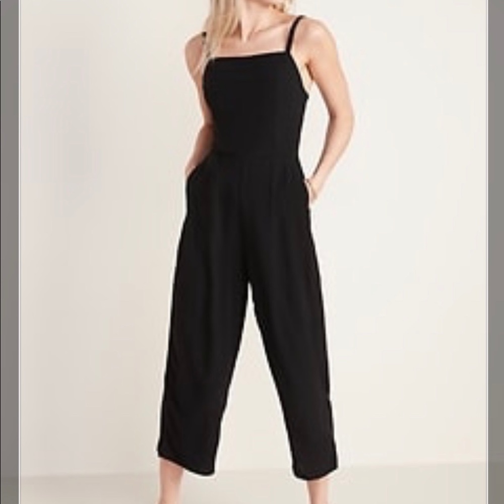 Square-Neck Cami Jumpsuit